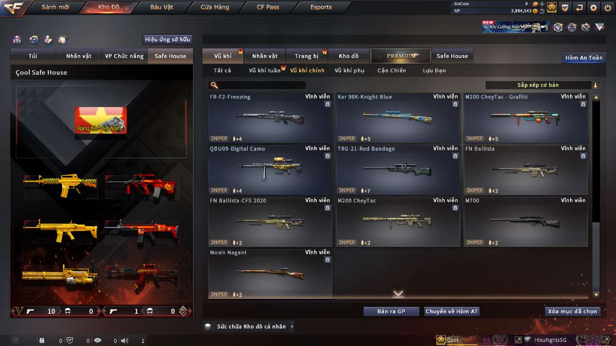 shop acc cf uy tin gia re